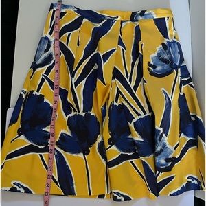 Pretty flower skirt.blue and yellow. Ready for a party. Flirty! Date night